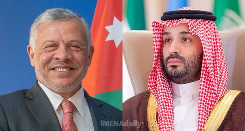 Jordan's King Calls Crown Prince, Welcomes Saudi Stance on Palestinians' Rights