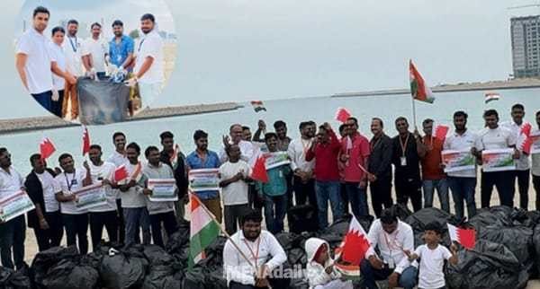 Bahriya Telugu Community Celebrates First Anniversary of Beach Clean-Up Drive